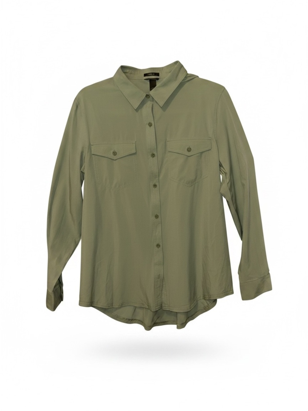 Eddie Bauer Departure 2.0 Women's Classic Fit Button-Up in Sage Green